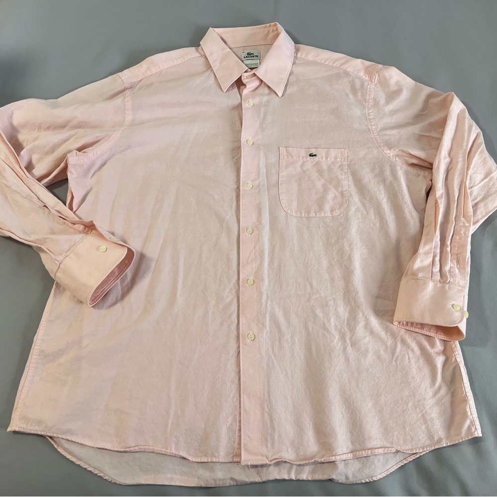 LACOSTE Men's Regular Fit Casual Long Sleeve Shirt Size‎ 46 RN 87651